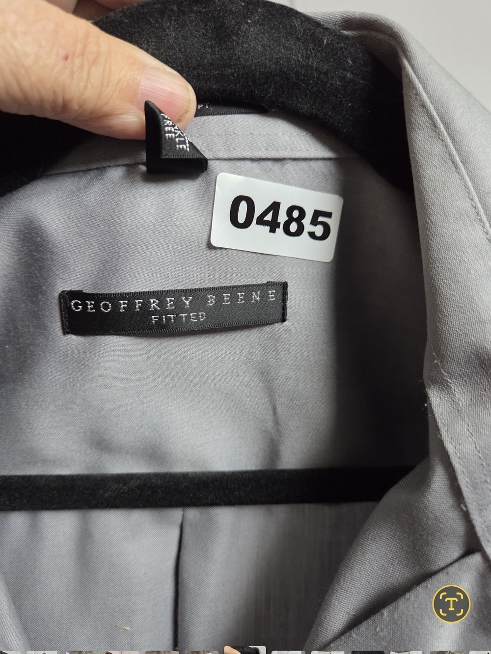 Geoffrey Beene Men's Light Gray Pea Coat